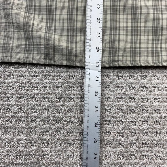 Eddie Bauer Shirt Men Large Gray Plaid Button Up Casual Polo Lightweight Outdoor - Picture 13 of 13